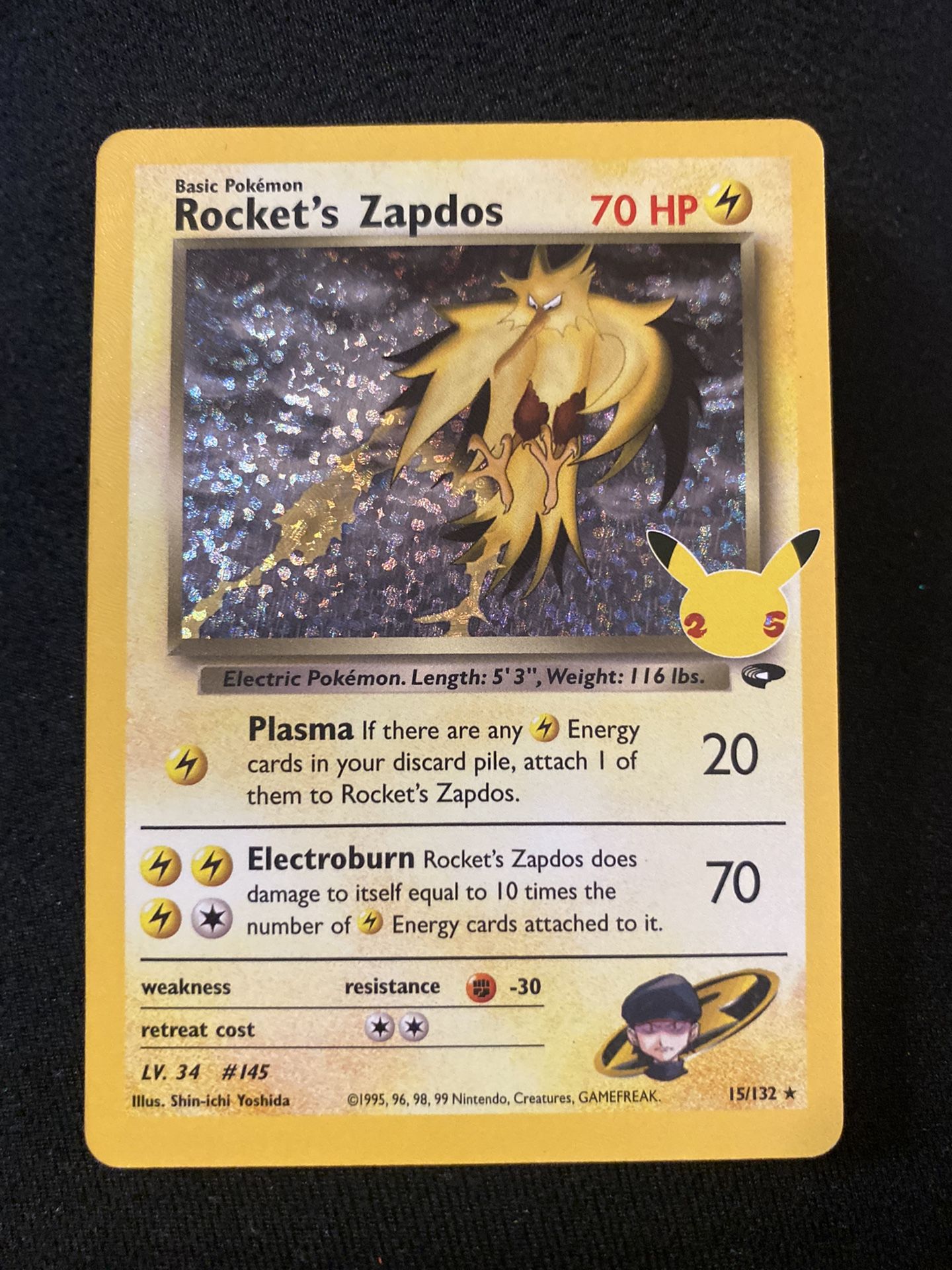 1995 zapdos pokemon card 1999 POKEMON BASE SET SHADOWLESS DISCO HOLO TEST PRINT ZAPDOS #16 CGC –  lowpopping