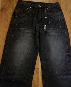 Pants rhinestone