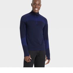 NWT All In Motion Seamless 1/4 Zip Pullover
