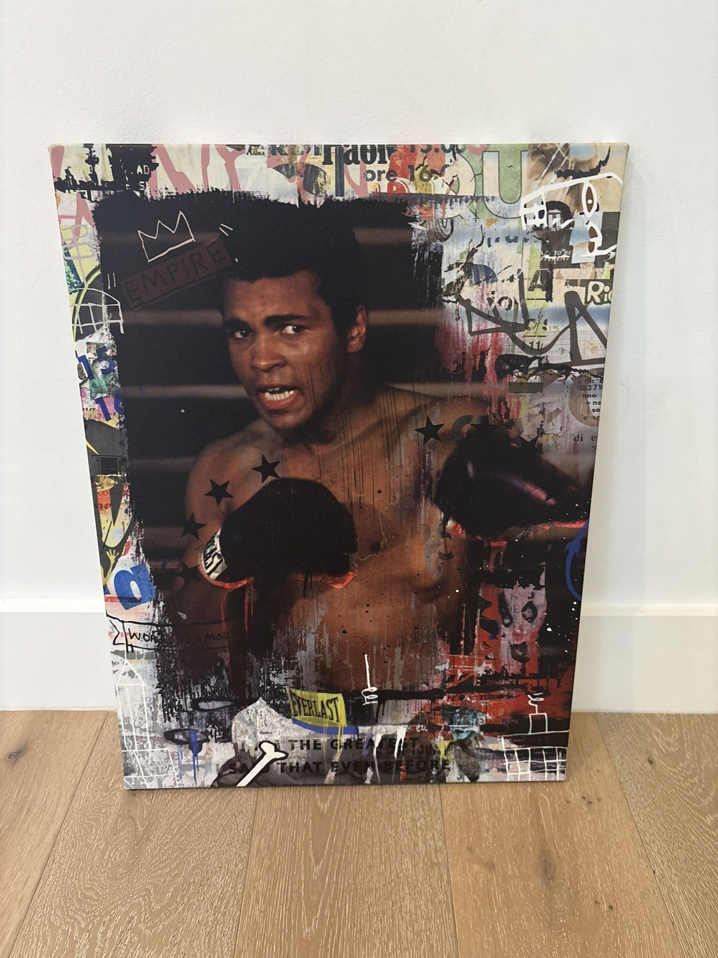 Muhammad Ali Colorful Boxing Art Canvas
