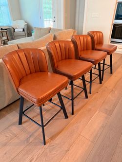 Swivel counter height barstools 26"