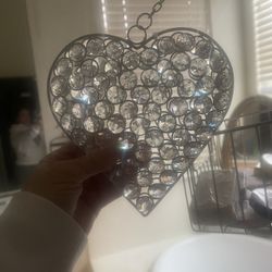 Beautiful Jeweled, Heart Home Decor