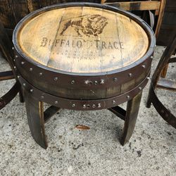 Custom 19" Cut-Off Top Coffee Table with Buffalo Trace Engraving