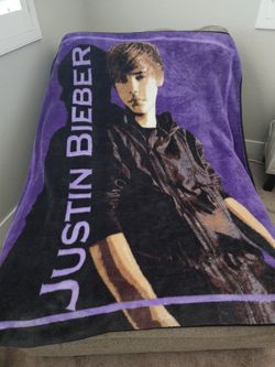 Justin Bieber Shadow Soft Fleece Blanket Album Cover