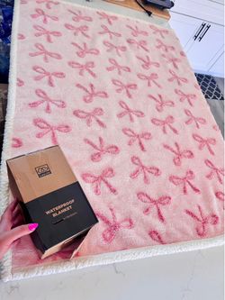40x50 PINK BOWS WATERPROOF PET BLANKET