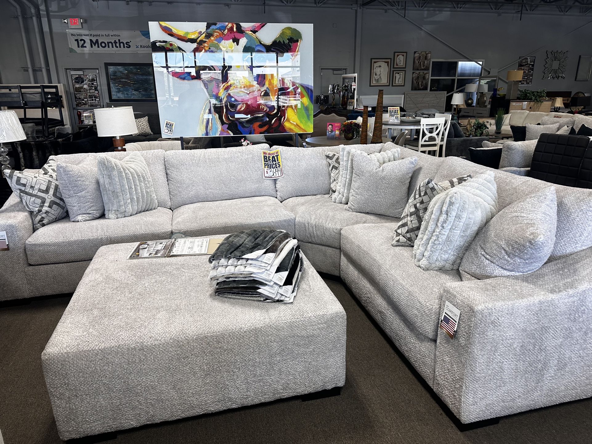 Cloud Seating Sectional! $3499 🤍☎️✨ Any Color, Fabric, Size!