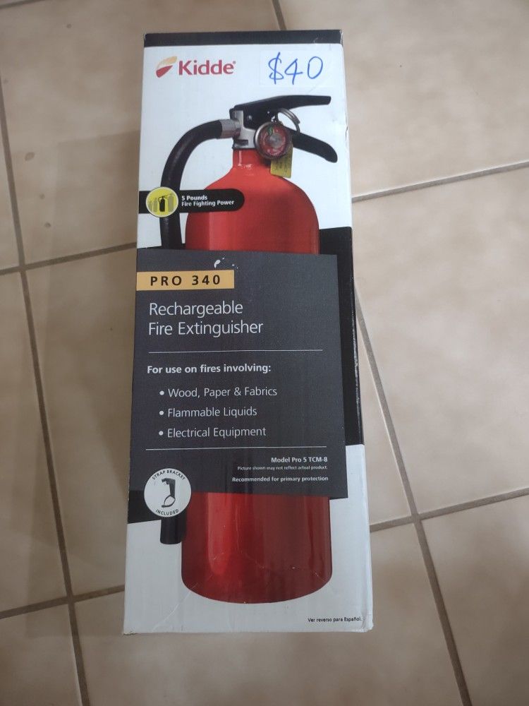 Kidde
Pro 340 3-A:40-B:C Fire Extinguisher - New - Refillable