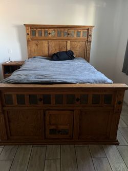 Queen bed and mattress
