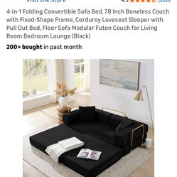 Couch bed / king size convertible couch