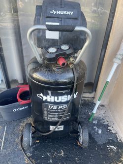 Husky air compressor is something’s wrong with it. I don’t think it holds air but still valuable selling for $75.
