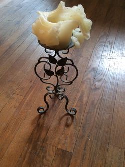 Wrought Iron Candle Holder