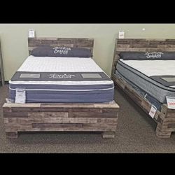 09C1B02*__Queen Panel Bed, **Set is Available * Brand New * In Stock*P a y  E a s i l y