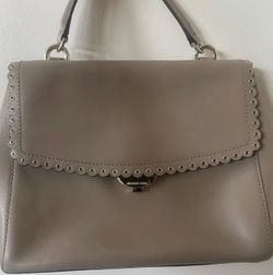 Michael Kors Benning Scalloped Leather Satchel