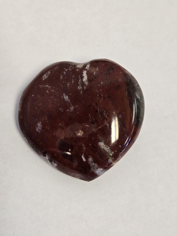 Petrified Wood Heart Stone Crystal