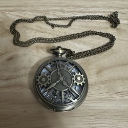 🕰️ Vintage Style Steampunk Pocket Watch – Collectible Display Piece