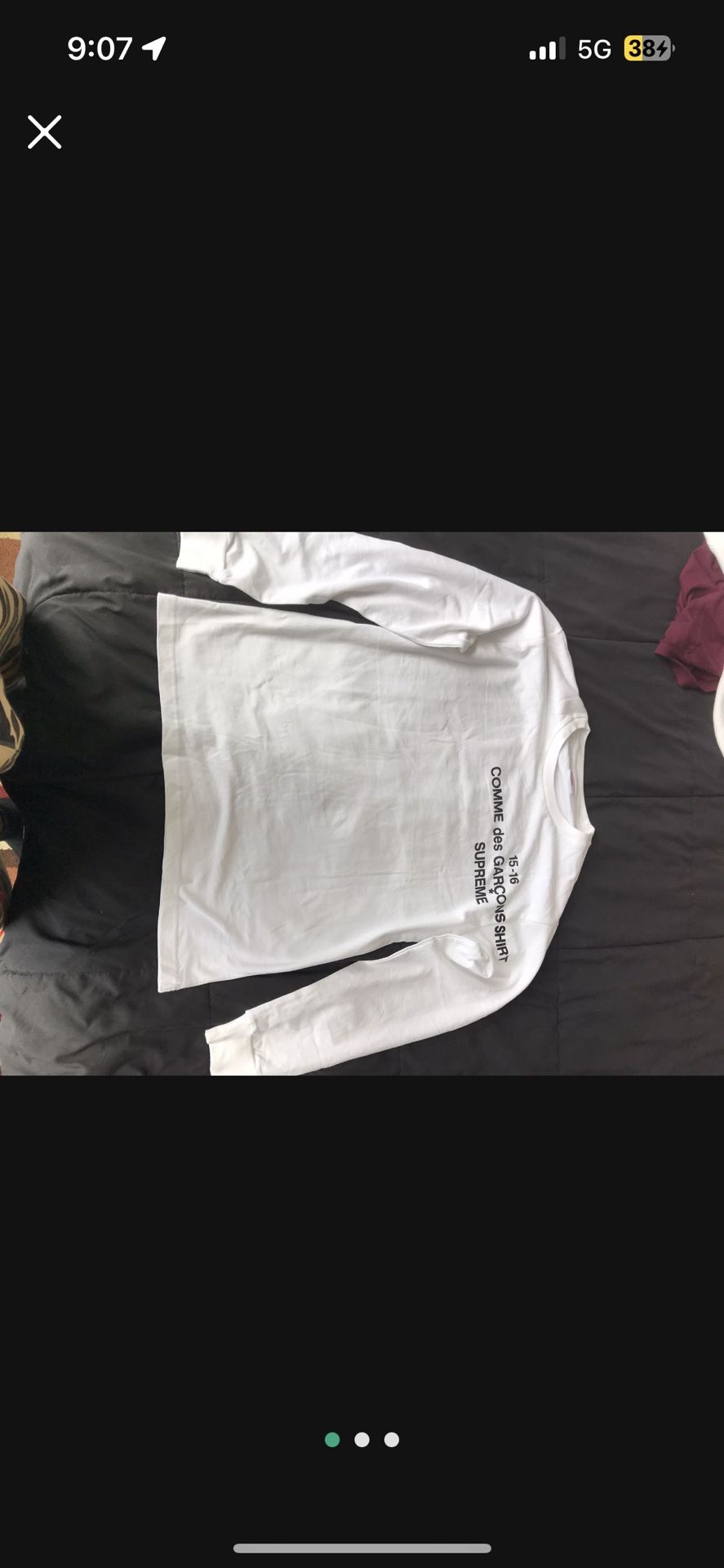 SUPREME CDG CREWNECK SMALL