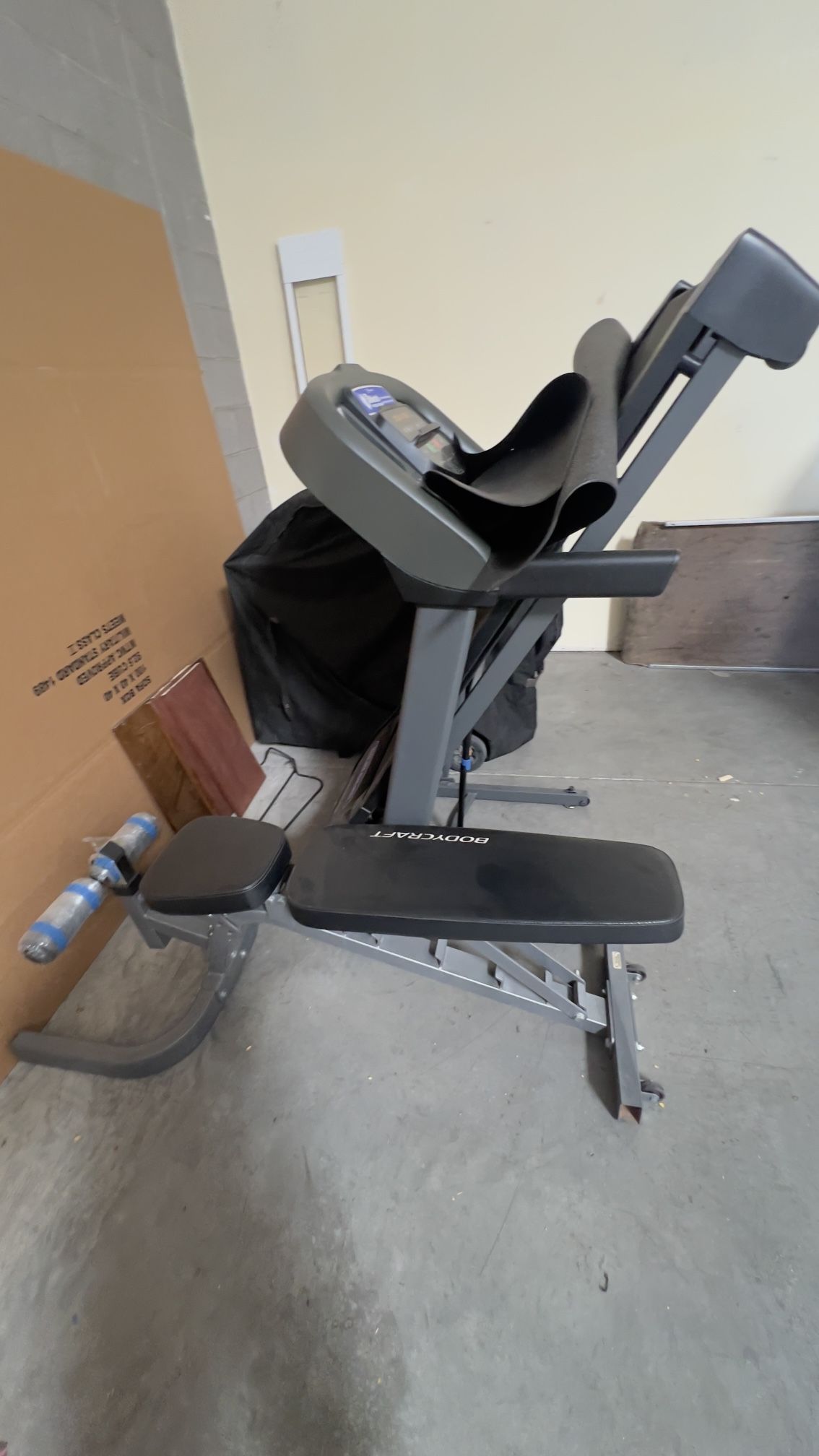Treadmill and bench