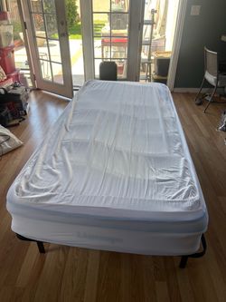Twin Mattress and Twin Bed Frane