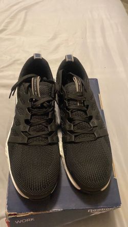 Athletic work shoes steel toe