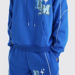 Oversized Boxy Print Tracksuit