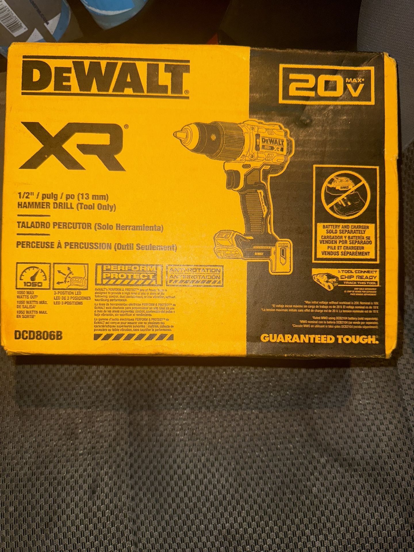 DEWALT 20V XR Brushless Cordless 1/2 in. Hammer Drill (Tool-Only)