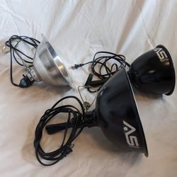 Four studio photography lights 