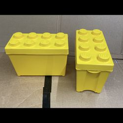 2-large Lego storage bins