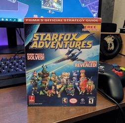 Star Fox Adventures Nintendo Gamecube Prima's Official Strategy Game Guide Book Excellent Condition. NO POSTER. The image shows a Prima's Official Str