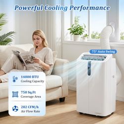 14000 BTU Air Conditioner, w/Dehumidifier