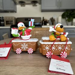 Rare 2016 Hallmark x Disney Donald Duck+Pluto Christmas Express Limited Edition