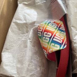 Uggs Beach Slide Rainbow Size 4
