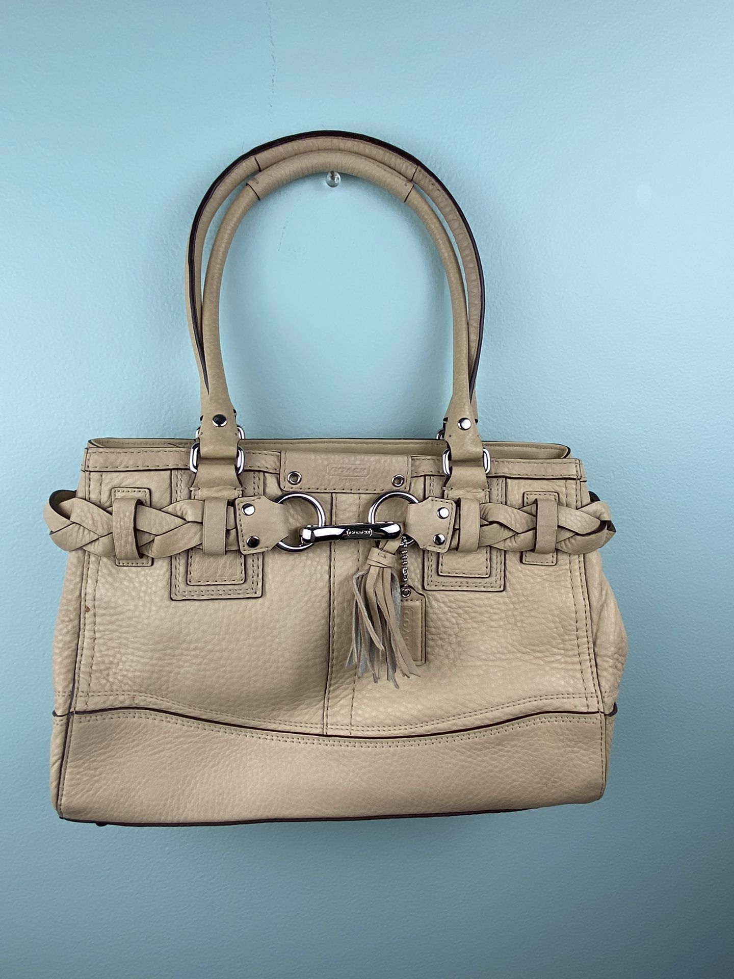 Coach Hampton Braided Shoulder Bag