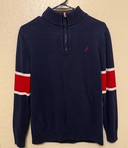 Nautica Boys Quarter-Zip Sweater Size XL 18/20