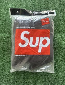 Supreme Hanes Socks (4 Pack) Black