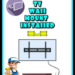 Tv Wall Mount Installed Bracket 