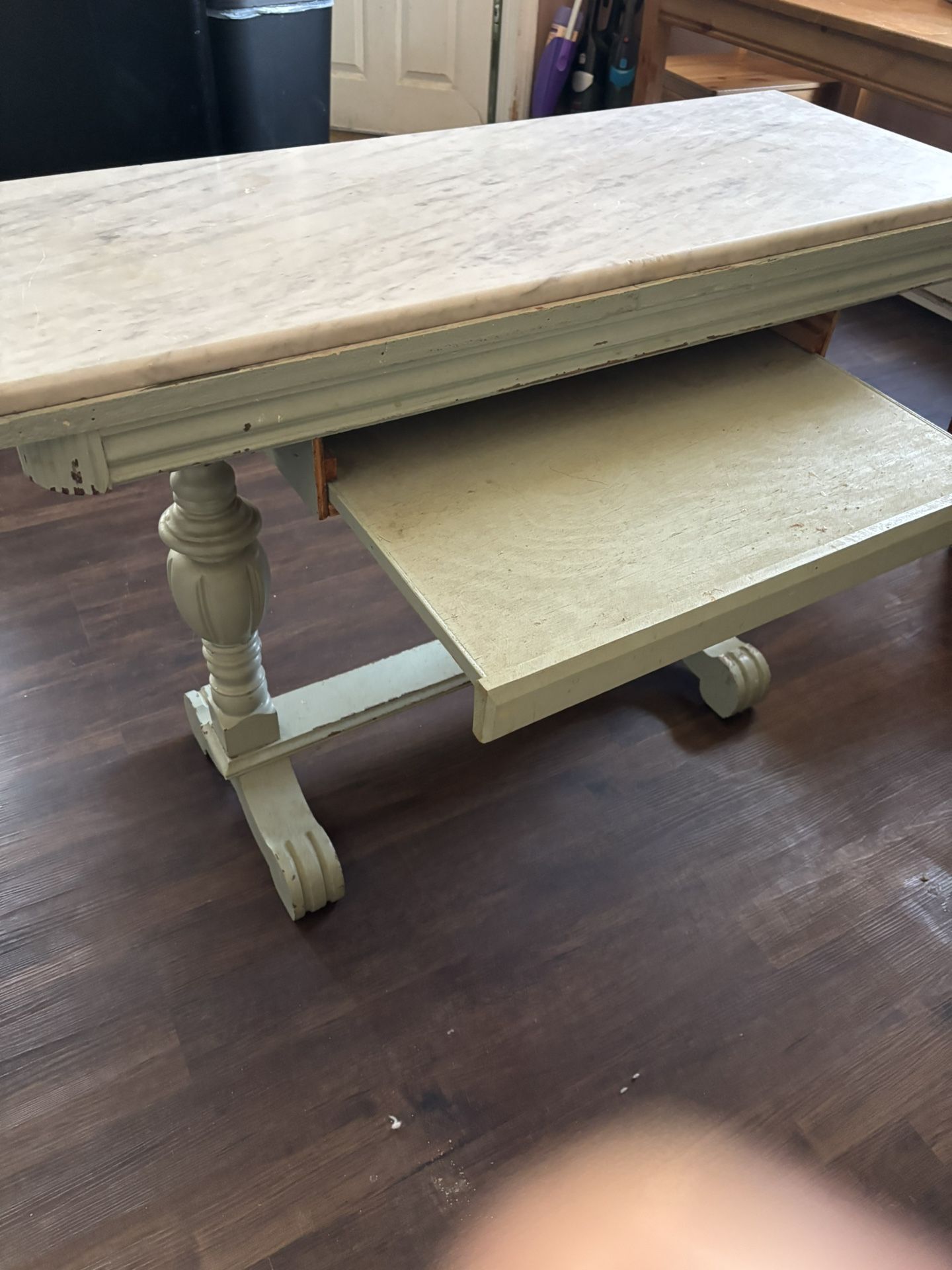 Old Marble Top Desk/Vanity