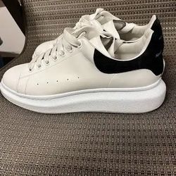 Alexander McQueen Oversized Suede White Sneaker