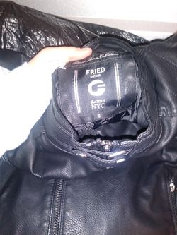 Fried Denim Leather Jacket