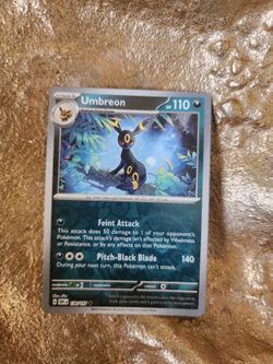 UMBREON 2023 Pokemon TCG Obsidian Flames #130/197 REVERSE HOLO UNCOMMON