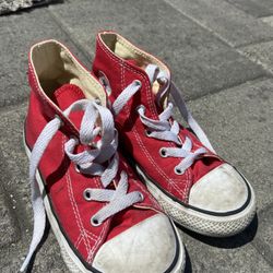 Size 10c Red High too Converse 