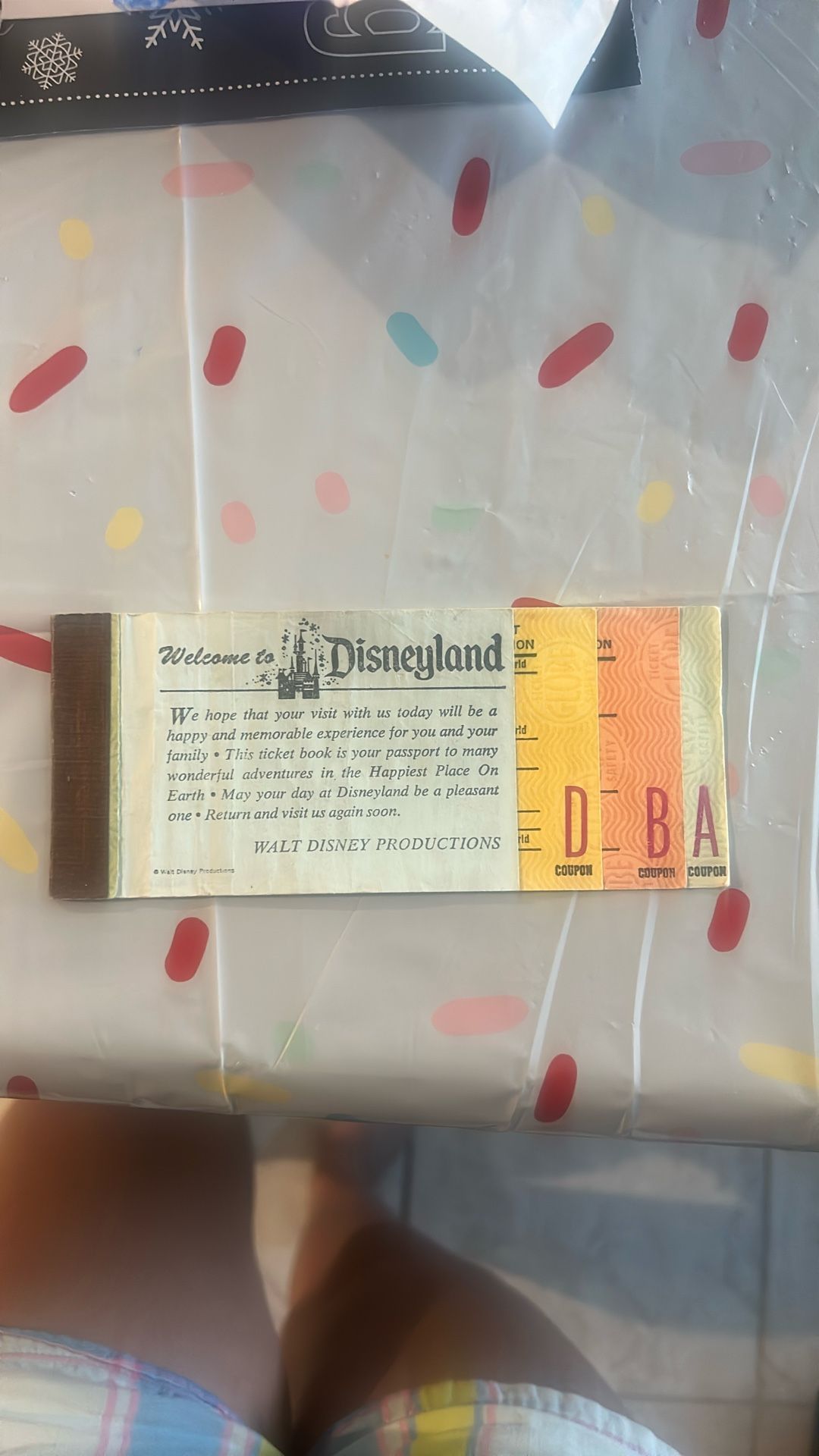 Vintage Disneyland Ticket