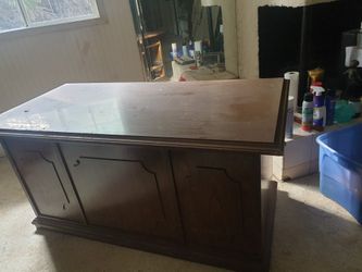 Solid wood desk