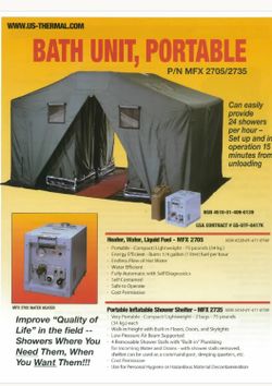 U.S. Thermal MFX 2705 Portable Bath Unit