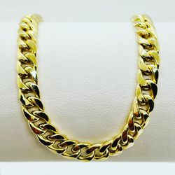 8” 5.2mm 10k Gold Miami Cuban Link Bracelet