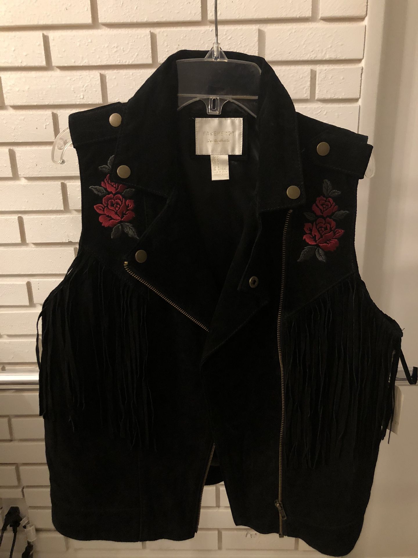 Suede Fringe Vest