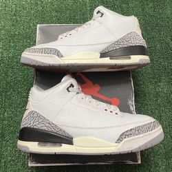 Jordan White Cement Reimagined 3s size 12 USED But Clean