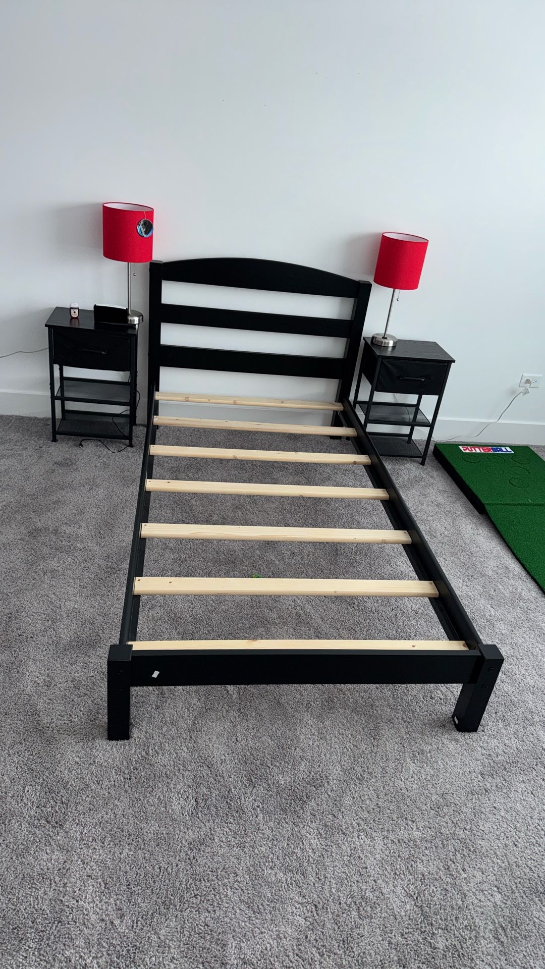 Twin Bed Frame And Nightstands 