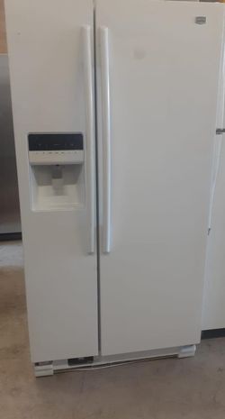 Maytag Side By Side  White Refrigerator
