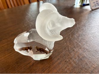 Kitty Cantrell "Mountain Spirit" Ram Lucite Sculpture (Signed 102/1250)