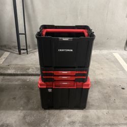 Craftsman VERSASTACK Tower Tool Box Black/Red  
